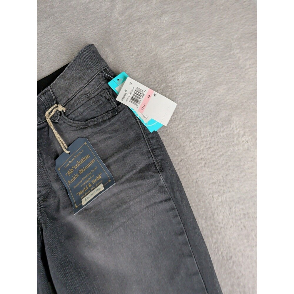 Democracy Ab Solution Ankle Skimmer Jeans Women's 10 Mold & Hold New - Picture 3 of 10